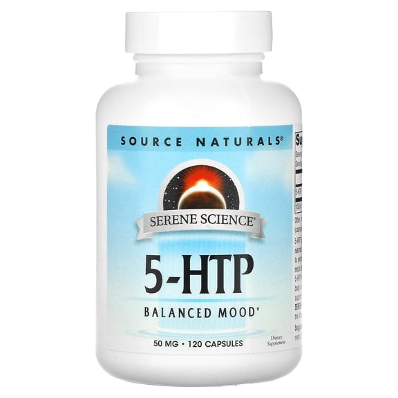 Source Naturals 5-HTP, 50 mg, 120 Capsules