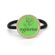 thumbnail image 1 of Cool vegetariano Cinta para el pelo de metal plateado y tocado de goma, 1 of 3