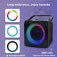 thumbnail image 4 of Luz RGB para Karaoke en casa Subwoofer compatible con Bluetooth música HiFi tarjeta TF USB 10W, 4 of 9