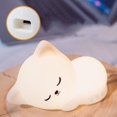 thumbnail image 4 of Lámpara de noche para niños Lámpara de gato 7 colores Luz de noche linda para niños Lámpara de noche para bebés Luces de noche recargables por USB para niños,, 4 of 5