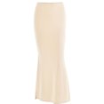 thumbnail image 3 of Skirts for Women Skirt Half Length Product Sleek & Pure Color Bodycon Midi Skirt For Women Versatile High Waist Pencil Skirt Beige L, 3 of 3