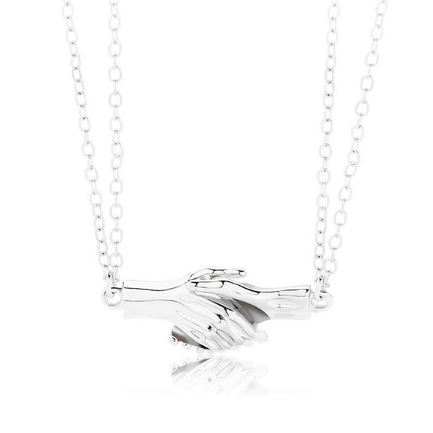 Pareja Mano Collares Magnéticos Mejor Amigo Collar Aleación Amistad Collar Cadena Joyería Regalos Para Mujeres Niñas sonducket AP007566-02