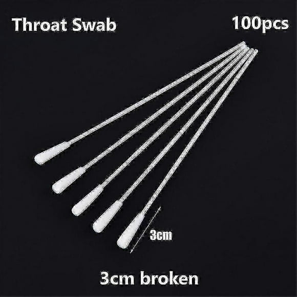 100pcs Nasal Swab Individual Self Test Sterile Nasopharyngeal Swab Sterile Swabs