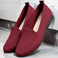 thumbnail image 7 of Orthopedic Shoes for Women,Women's Fashion Casual Shoes Spring Summer Style Solid Color Breathable Flying Mesh Non-Slip Flat Bottom Slip-On Red 8 [EU-40], 7 of 7