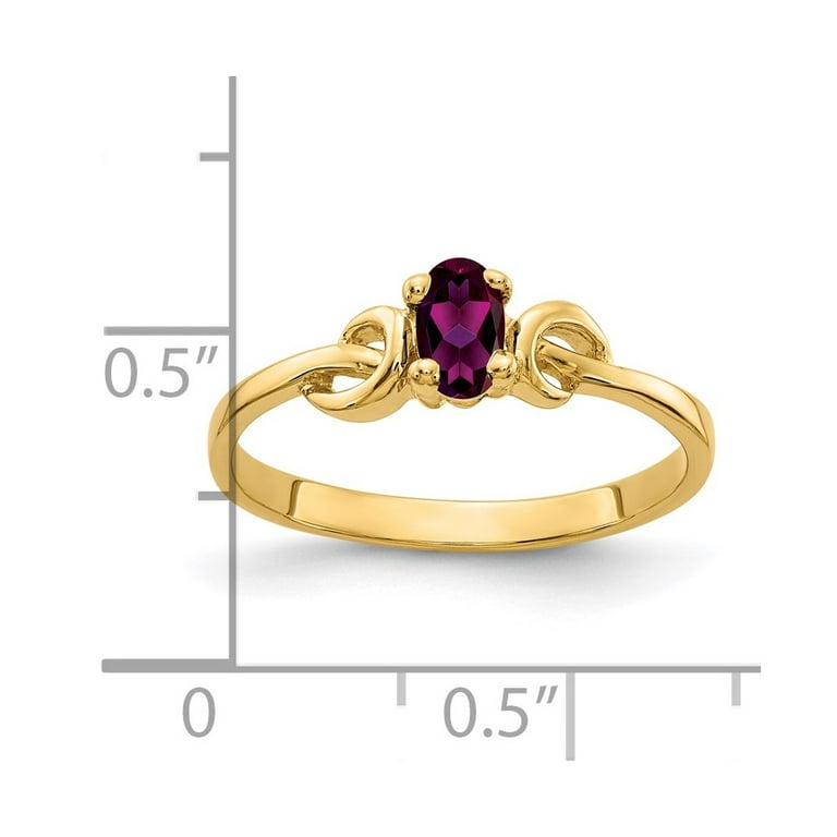 14k White Gold Oval 5x3mm Rhodolite Garnet And Diamond Ring 14k White Gold Oval 5x3mm Rhodolite Garnet And Diamond Ring