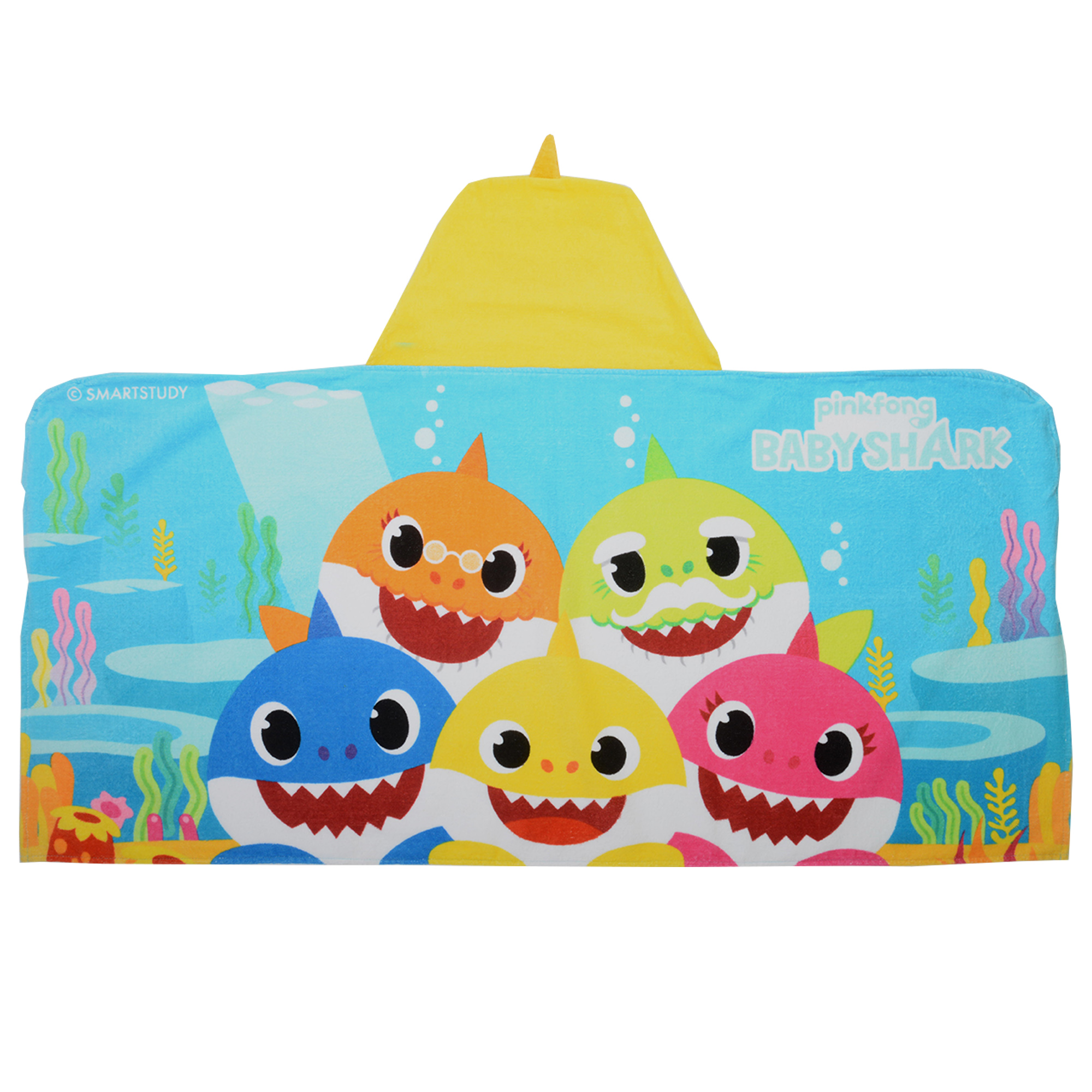 Baby Shark Kids Cotton Hooded Towel - image 3 of 6