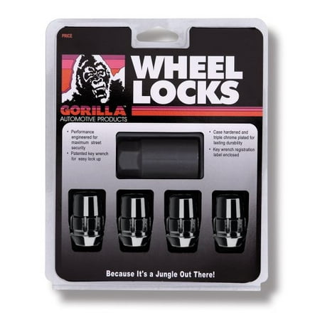 Gorilla Automotive 71681NBC Acorn Black Chrome Wheel Locks (1/2