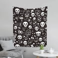 thumbnail image 2 of Decorative Tapestries 60x51in Wall Wall Hanging Unmarked Peg Hook For Picnic Cloth Porch Hanging Tablecloth Bedspread Weird Skull Head, 2 of 8