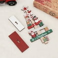 thumbnail image 4 of CSCHome Christmas Tree Crafts Wooden Desktop Ornaments Home Decorations Cartoon Faceless Doll Scene Dress up Props, 4 of 6