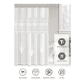 thumbnail image 3 of Cortina De Baño 200x180 Ducha Impermeable Lavable+12 Ganchos Xtellar blanco, 3 of 3