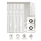 thumbnail image 3 of Cortina De Baño 200x180 Ducha Impermeable Lavable+12 Ganchos Xtellar blanco, 3 of 3
