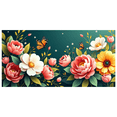 thumbnail image 1 of Floral Themed Backdrop Banner with Butterflies and Flowers Background Party Decorations Photo Props Garden Parties Spring Events Wedding Receptions Decor Setup, 1 of 4