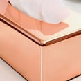 thumbnail image 4 of QualitChoice ABS Charming Tissues Organizer To Add Touch Of Romance Easy To Pastic Tissues Box Holder Gold-Plated 1Set, 4 of 5