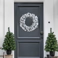 thumbnail image 4 of MXTPOV Flocked Christmas Wreath, Snowy Wreath, Christmas Wreaths for Front Door Party Wedding, Home Decor, 11.8 inch, 4 of 5