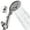 Brushed Nickel, variant on VXV Bathroom Handheld Shower Head with on off Switch, 6 Spray Setting Removable High Pressure Showerheads with 6 FT Stainless steel Hose and Adjustable Angle Bracket(Brushed Nickel)