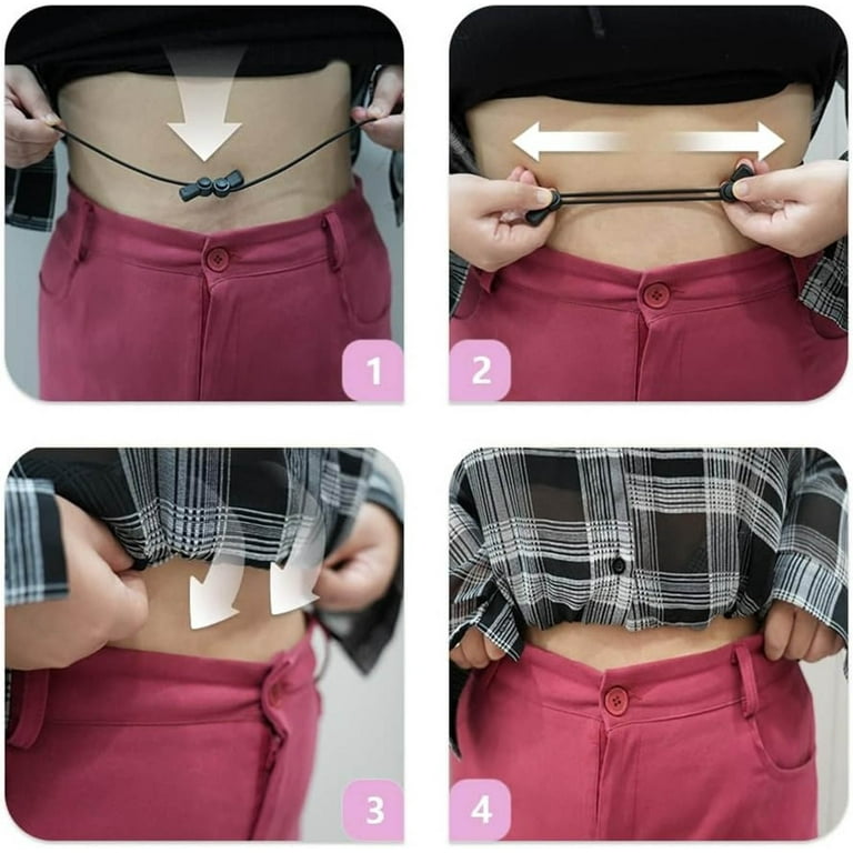 Guwewu Croptuck Adjustable Band, Crop Tuck Band, Crop Band for Tucking  Shirts, Innovate Your Topwear Styling (White, L)