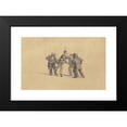 thumbnail image 2 of James Goodwyn Clonney 18x13 Black Modern Framed Museum Art Print Titled - Study for ‘Militia Training’ (Recto) (C. 1841), 2 of 5