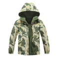 thumbnail image 3 of MGEOY Boys Girls Reversible Jacket Lightweight Waterproof Fleece Lined Raincoat for Kids（4-12）, 3 of 10