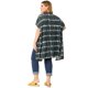 thumbnail image 5 of Women's Plus Size Cardigan Open Front Tye dye Stripe Kimono Cardigans Gray 3X, 5 of 7