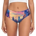 thumbnail image 1 of Balery Taxi Colorful Town Ropa Interior de Algodón para Mujer con Dibujo – Braguitas Cómodas y Elásticas, Estilo Clásico-Medium, 1 of 6
