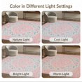 thumbnail image 7 of ODIKA 4'x6' Pink Lattice Boho Center Scroll Trellis Border Damask Vintage Washable Area Rug None for Bedroom, Reading Nook, Pet Friendly & Non-Shedding, 7 of 7