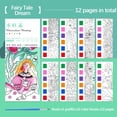 thumbnail image 3 of Children's Watercolor Coloring Book Note Pad Doodle Drawing Coloring Book With Pigment Gouache Portable Drawing Book 10ml, 3 of 4