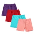 thumbnail image 2 of LYMAYTER Toddler Girls Solid Bike Shorts Girls Preschool Pull-On Cartwheel Shorts Lightweight 4-16Y, 2 of 8