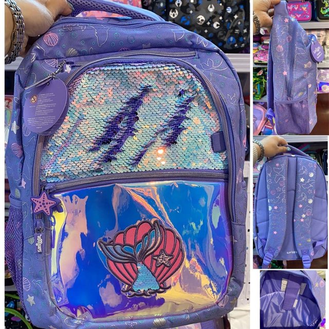 Teenager Backpack Primary School Student Backpack Large Capacity Cartoon Shape Bag With Glitter Pen-SinKeeU