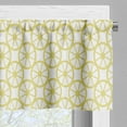 thumbnail image 5 of Ambesonne Wheels Valance & Curtain, Bicycle Abstract Circles, 55"x30", Yellow and White, 5 of 6