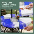 thumbnail image 5 of Navy Blue Grey Oil Painting Round Outdoor Tablecloth with Umbrella Hole Zipper, Abstract Modern Geometric Elastic Fitted Table Cover, Waterproof Table Cloth for Patio Picnic Party Fits 31"-35", 5 of 9