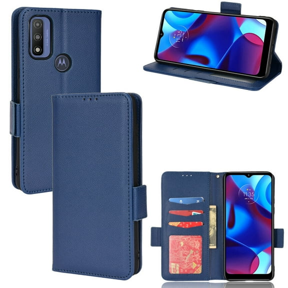 Motorola MOTO G Pure Case , PU Leather Flip Cover Card Slots Magnetic Closure Wallet Case for Motorola MOTO G Pure