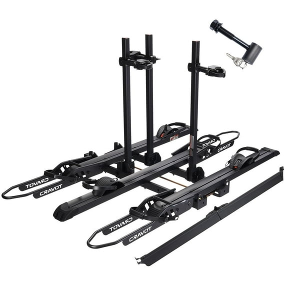 CRAVOT S3 Hitch 3-Bike Rack, 300 LBS Capacity, 2’’ Receiver