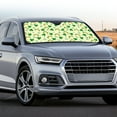 thumbnail image 3 of FORUDESIGNS Shamrock Rainbow Print Car Windshield Sun Shade Thicken Auto Window Sun Shade Visor Vehicle Dashboard Shield Protect Car from Sun Rays and Heat Damage, 3 of 7