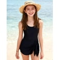 thumbnail image 2 of Aideaone Girl One Piece Swimdress Swimsuits Adjustable Straps Bathing Suit with kirt Tummy Control Swim Dresses Size 10-16, 2 of 6