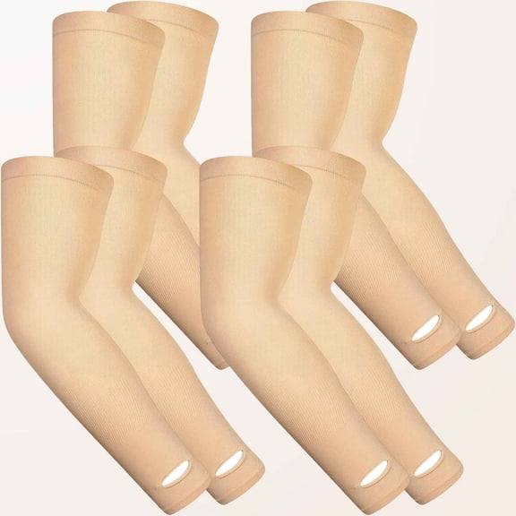 Protective Arm Sleeve for Thin Skin Protector Bruising Abrasions Arm Protection Sleeve (Nude)