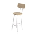 thumbnail image 3 of YesFashion 3pcs/set Bar Dining Table And Chairs Set with Backrest And Partition 2pcs 12 x 35.5in. Stools with 1pc 24 x 35.5in. Table for Home, Kitchen Dining Room 2 People, 3 of 7