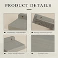 thumbnail image 5 of point Small Floating Shelves for Wall Set of 2 Natural Wood 8×4Inch Wall Shelf Mini Corner Shelf Decor Plant Display Mounted Kitchen Bathroom Bedroom Decorative Storage Tiny Stand, 5 of 6