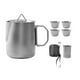 thumbnail image 3 of Taza de acero inoxidable para acampar, taza de café con tapa y 4 tazas de té, utensilios de cocina para barbacoa, de agua, kit de camping, picnic,, 3 of 8