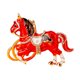 thumbnail image 1 of Llavero de caballo con brillantes diamantes de imitación incrustados, llavero decorativo de buena suerte, accesorio festivo., 1 of 8