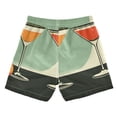 thumbnail image 7 of FORMRS Boys Swim Trunks Quick Dry Mesh Liner Boardshorts Sizes XS-XL, Red Glasses, 7 of 7
