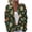 Green, variant on Winter Holiday Cardigans for Women Bell Pine Holly Print Button‑Front Knit Sweater Outerwear Jackets