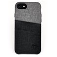 thumbnail image 4 of Dockem Wallet Card Case for iPhone SE 2022, SE 2020 / 8 / 7: Built-in Metal Plate, 2 Card Slots; Luxe M2, Black/Grey, 4 of 9