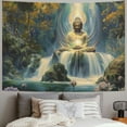 thumbnail image 2 of GOSMITH Lotus Flower Tapestry,Vintage Meditation Buddha Tapestry,Spiritual Meditation Yoga Tapestry for Women Men,Zen Decor Wall Hanging for Living Room Bedroom Dorm Painting, 2 of 6