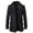 Black, variant on Winter Men Wool Blends Coats Slim Fit Thick Woolen Peacoat Color: Black Size: XXL