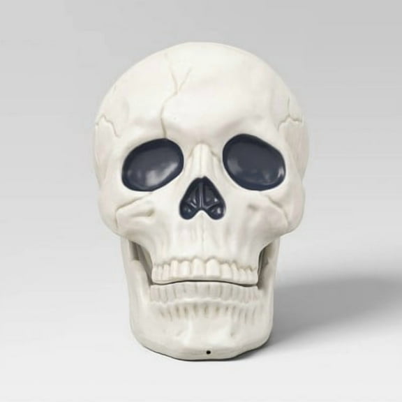 10" Oversized Skull Halloween Decorative Prop - Indoor/Outdoor Decor