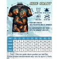 thumbnail image 4 of Netecom The Fox In The Starlight Edition Hawaiian Shirt for Men, Button Down Summer Beach Short Sleeve, Sizes S-5XL, 4 of 6