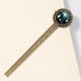thumbnail image 4 of Halloween Graveyard Book Lovers' Antique Bronze Lace Bookmark: a Stylish Book Accessory for Readers and Book Markers, 4 of 5