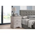 thumbnail image 2 of Maklaine Transitional Engineered Wood 2 Drawer Nightstand in Silver Champagne, 2 of 7