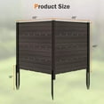 thumbnail image 6 of Laicejoy 46"x48" Rectangle Brown Fence Screen, Easy to Clean, (2 Count), 6 of 8