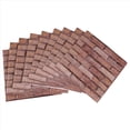 thumbnail image 1 of Paneles de pared de PVC con diseño de ladrillo autoadhesivos 3D para decoración de interiores, ideales para sala de estar y dormitorio (10 unidades)., 1 of 4